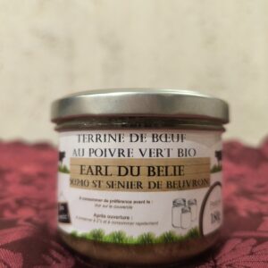 Terrine de boeuf au poivre vert bio